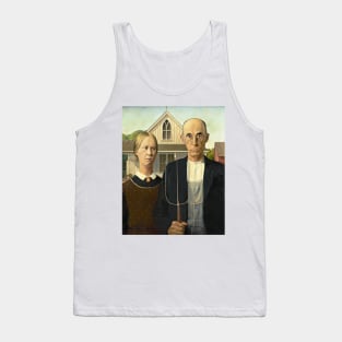 Grant Wood American Gothic Art Poster 1930 Regionalism Vintage Print American Painter Tank Top